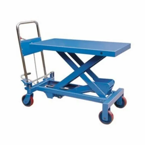 Steel Yellow Manual Hydraulic Trolley
