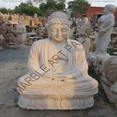 Stone Sitting Buddha Sculpture