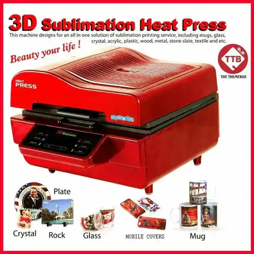 Sublimation Ink 3D Vacuum Press Machine