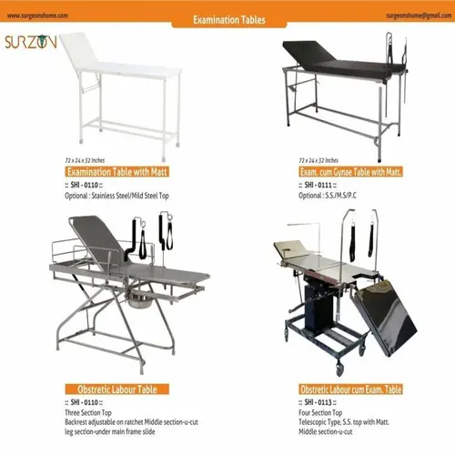 Surzon Mild Steel Examination Table