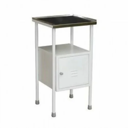 TGPE Grey Hospital Bedside Table Iron