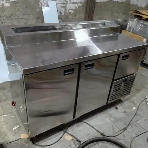 Two Door Countertop Freezer with Line