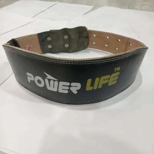 Unisex Round Gym Leather Belt