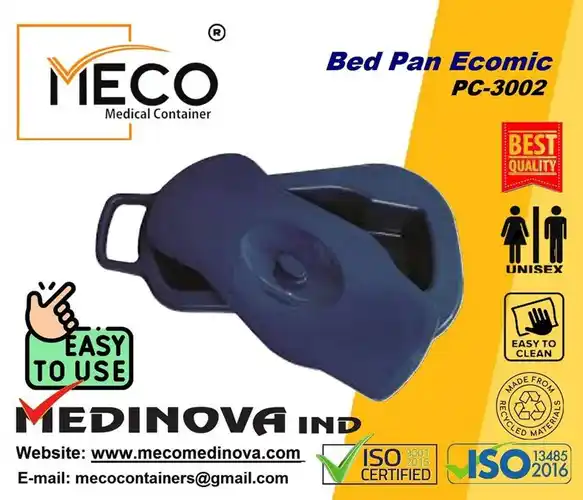 Universal Plastic Bedpan With Lid
