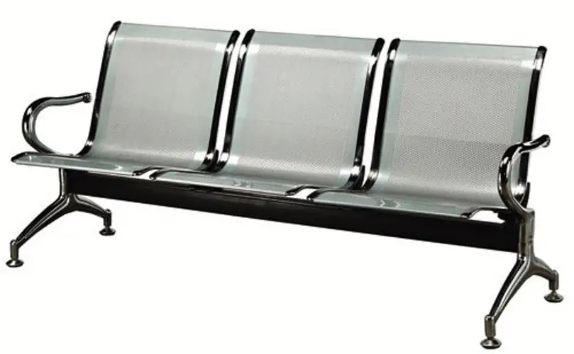 VE-146 Crome Plated 3 Seat Hospital Chairs