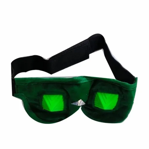 Velvet Magnetic Eye Mask, Green, Parlour