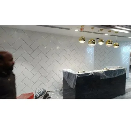 Wall Panel with Laser Brass Inserts