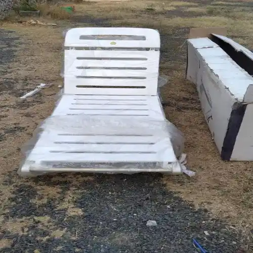 White Plastic Pool Loungers