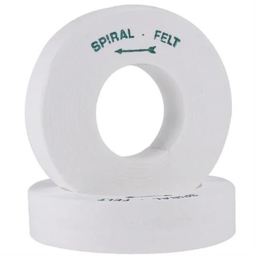 White Spiral Felt Polishing Wheel