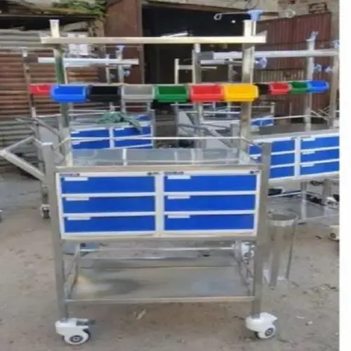 White Steel Crash Cart