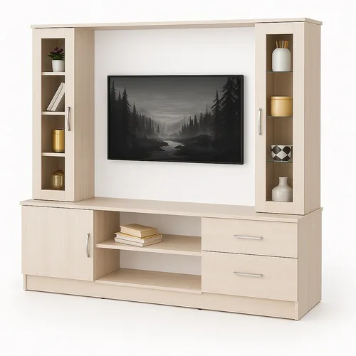 Wooden Designed LED TV Mount