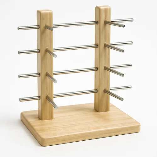 Wooden Display Stand for Optical Counters