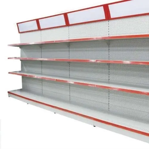 Wooden Supermarket Shoe Display