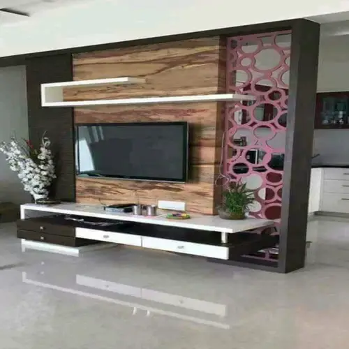 Wooden TV Wall Unit