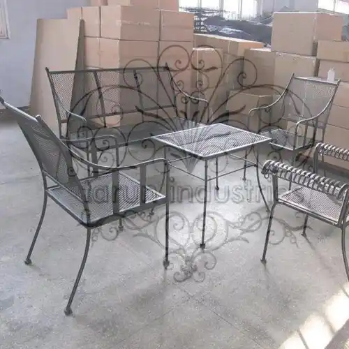 Wrought Iron Outdoor Sofa Set for Hotels