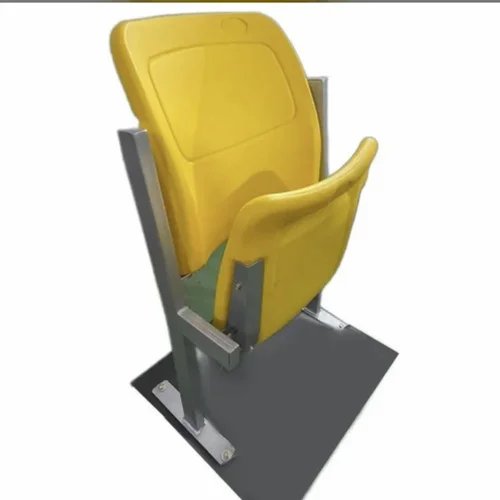 Yellow Auto Tip Up Stadium Chair