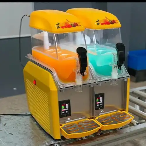 Yellow Slush Ice Dispenser, 20L Capacity