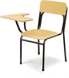 Vishvas Brown Student Writing Chair