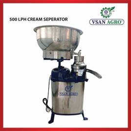 VSAN AGRO 500 LPH SS Cream Machine