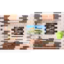 Wall Mounted Wooden TV Console