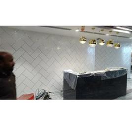 Wall Panel with Laser Brass Inserts