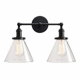 Warm White Down Light Glass Wall Lamp