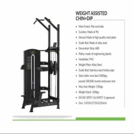 Weight Assisted Chin Dip Machine
