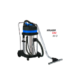 Kruger Vac 78Ltr Double Motor Wet & Dry Vacuum Machine