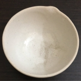 White 5" Conical Clay Laboratory Dish