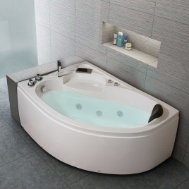 White Acrylic Jacuzzi Tub for Home