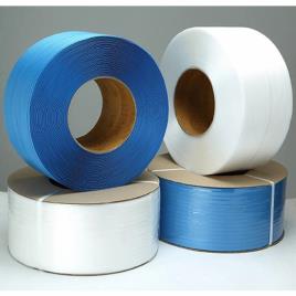 White & Blue PP Strapping Roll