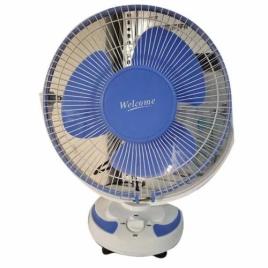 White Purple Electric Table Fan