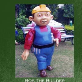 White Bob Builder Statue