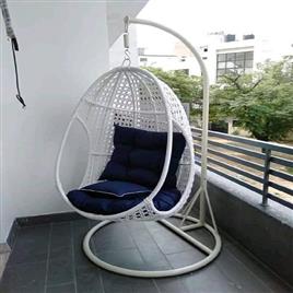 White Cane Seater Swing