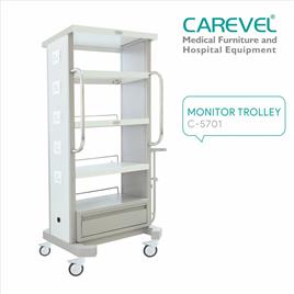 Carevel C 5701 Hospital Monitor Cart