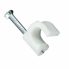 White Round Cable Clips (10000 pcs)