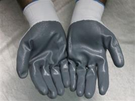 White Cotton Nitrile Coated Cut Resistance Gloves