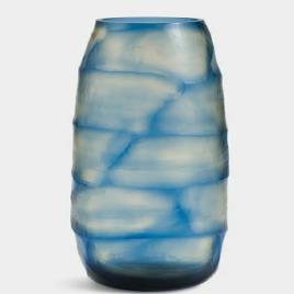 White Cylindrical Glass Vase