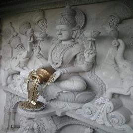 White Exterior Resin Sculpture