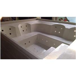 White Fiberglass Jacuzzi Bath