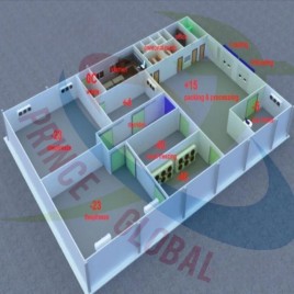 White Fish Freezing Plant with Blast Freezers