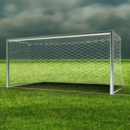 White Nylon Football Goal Net, Single Layer