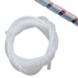 HDPE Plastic Spiral Protective Sleeve, White