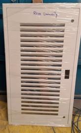 White Hinged Shaft Office Door with Louvers