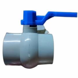 KRANTI White PP Ball Valve, Long Handle
