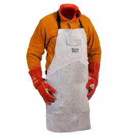 Industrial White Leather Apron