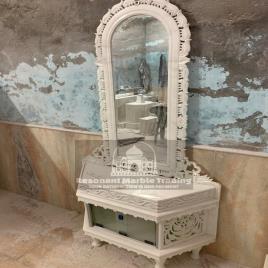 White Marble Stone Dressing Table