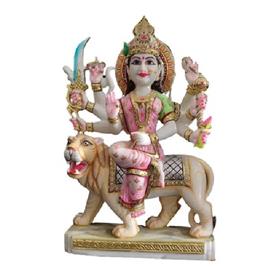 White Marble Durga Statue