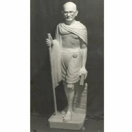 White Marble Gandhi Exterior Statue
