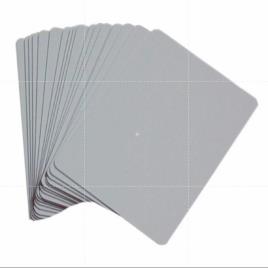 White Metal Inkjet PVC ID Card Holder